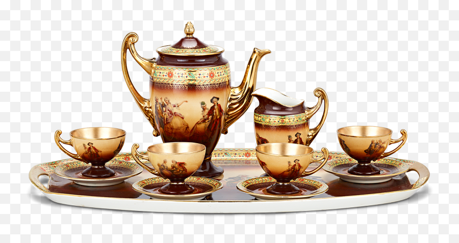 Download Bohemian Porcelain Tea Set - Teapot Full Size Png Tea Pot Images Png,Teapot Png