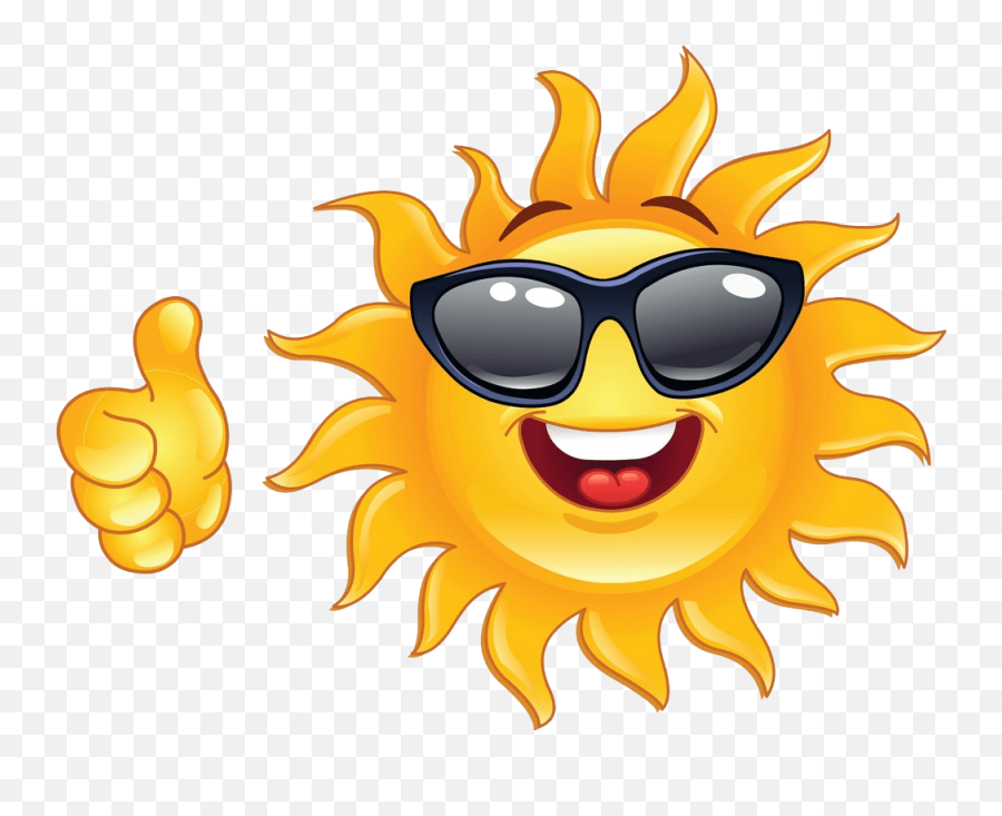 Thumb Up Sun Clipart Transparent - Clipart World Sun Smiley Png,Thumbs Up Icon Transparent Background
