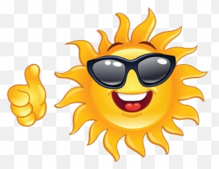 Thumb Up Sun Clipart Transparent - Clipart World Sun Smiley png