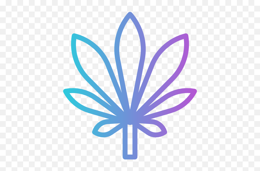 Weed Icon From Hip - Hop Pack Style Gradient Download Svg Icon Png,Marijuana Plant Icon