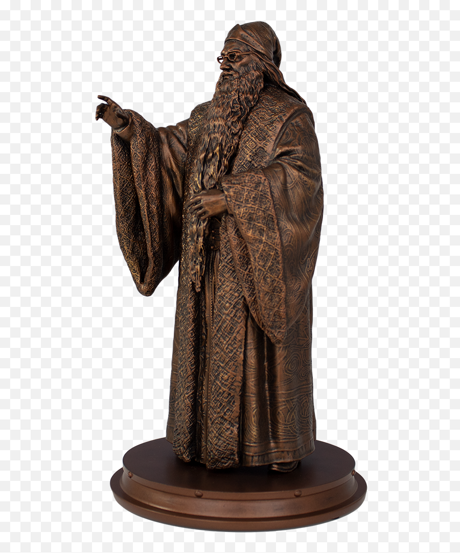 Harry Potter Professor Albus Dumbledore Faux - Bronze Polystone Statue Exclusive Dumbledore Statue Png,Bronze Icon