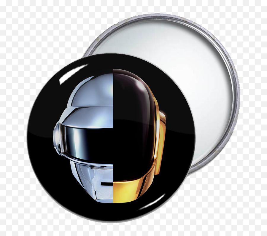 Daft Punk Round Pocket Mirror - Daft Punk Png,Daft Punk Transparent