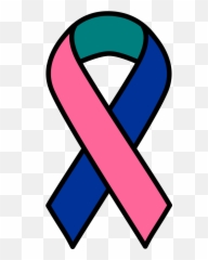 Thyroid Cancer Trio - Clip Art Breast Ribbon png