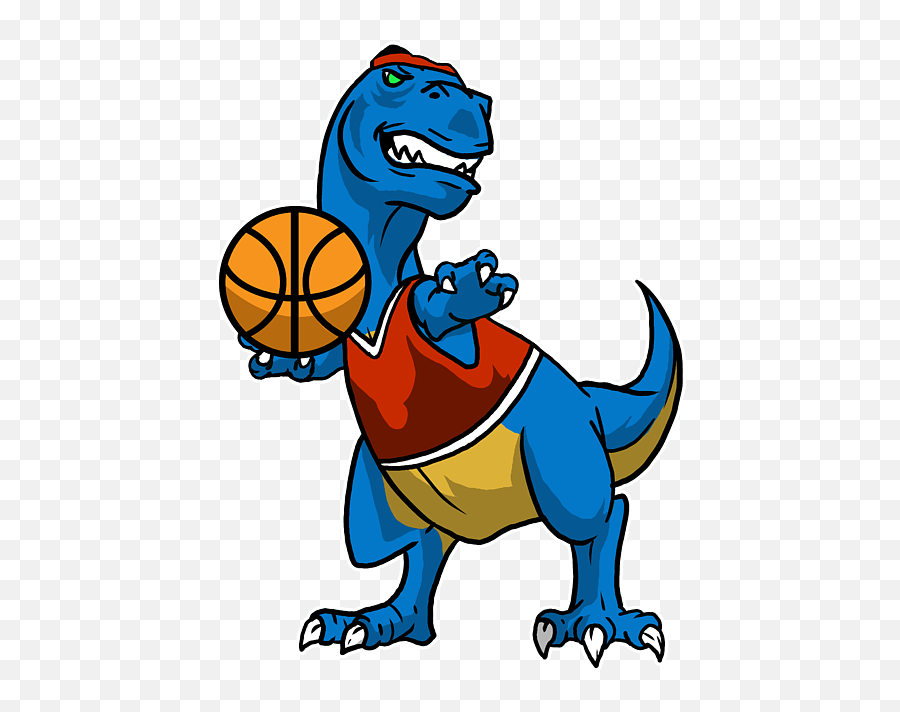 Funny Blue Basketball Trex Dinosaur Gift Idea Carry - All T Rex With A Basketball Jersey Png,Trex Icon