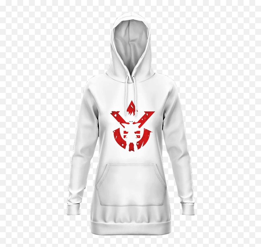 Dbz Vegeta Shadow Cool Red Symbol White Hoodie Dress - Hooded Png,Vegeta Icon