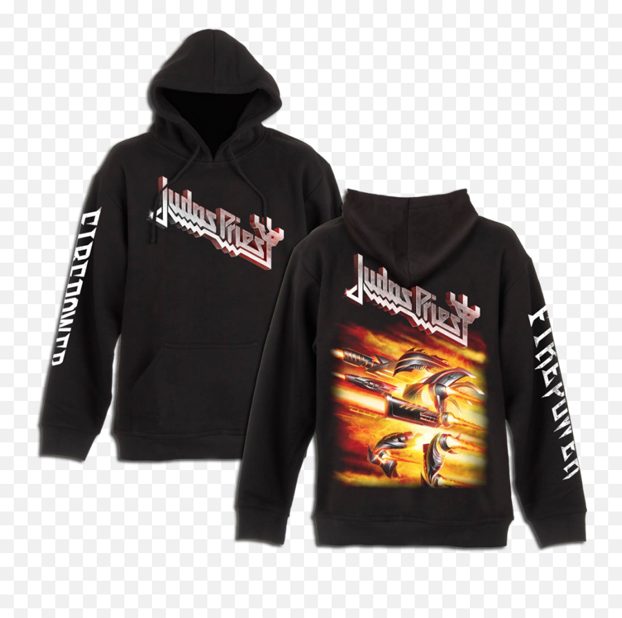Red Lightning - Firepower Judas Priest Sweatshirt Hd Png Bullet For My Valentine Hoodie,Red Lightning Transparent