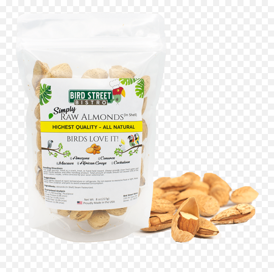 Raw Almonds In Shell Half Pound - Cashew Png,Almonds Png
