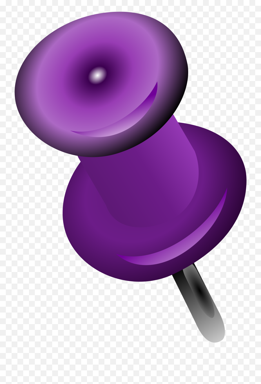 Purple Push Pin Transparent Background - Purple Push Pin Png,Push Pin Transparent Background