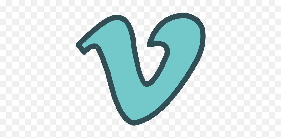 Vimeo Video Social Media Letter V - V Logo Social Media Png,Social Media Png Icon