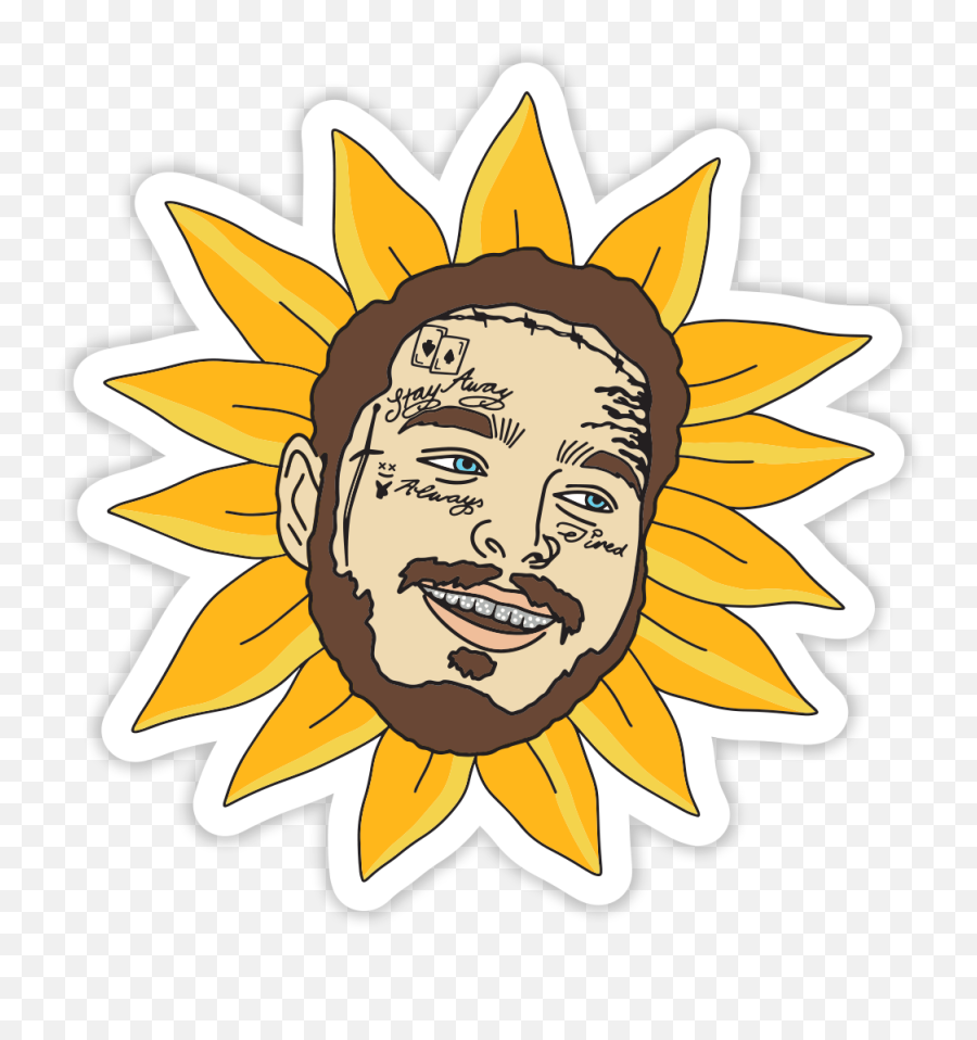 Post Malone Sunflower Clipart Cartoon Post Malone Transparent Png Post Malone Png Free Transparent Png Images Pngaaa Com