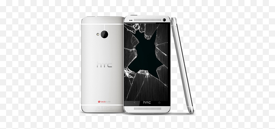 Download Hd Htc One Cracked Screen - Htc One M7 Png,Cracked Screen Png