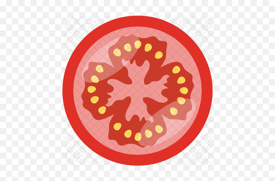 Tomato Slice Icon Of Flat Style - Circle Png,Tomato Slice Png