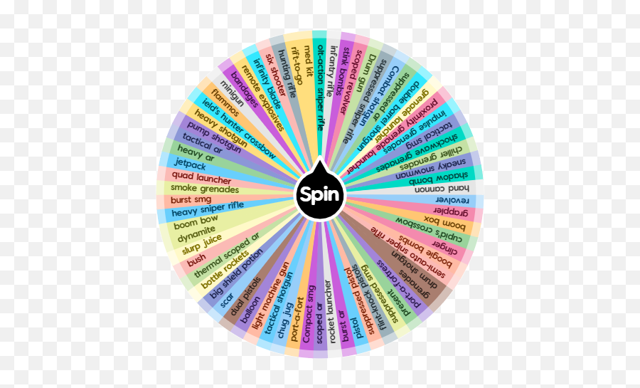 Combo For Fortnite Spin The Wheel App - Circle Png,Fortnite Rocket Png