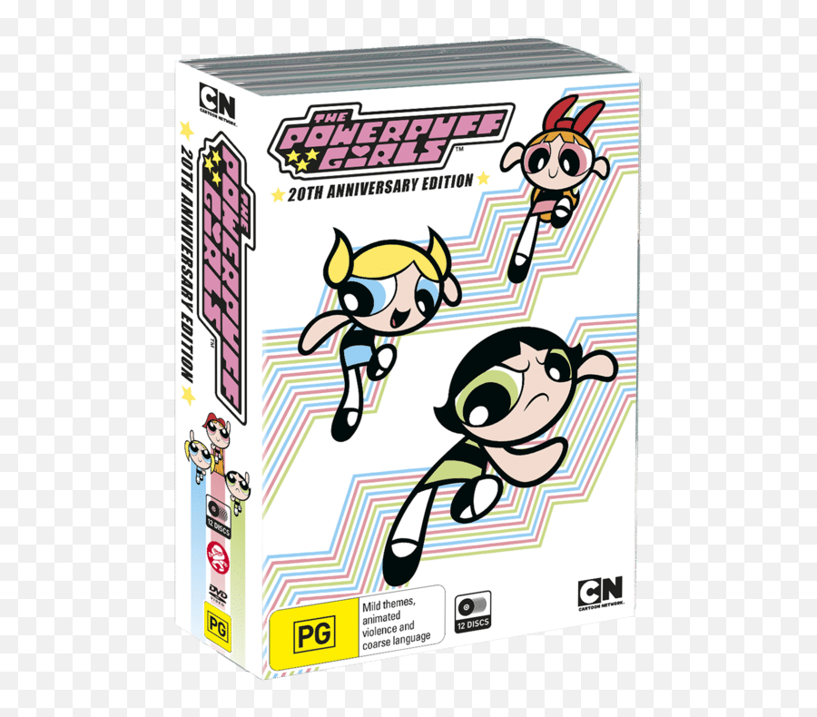The Powerpuff Girls Classic 20th Anniversary Edition Dvd - Powerpuff Girls 20th Anniversary Edition Png,Powerpuff Girls Png