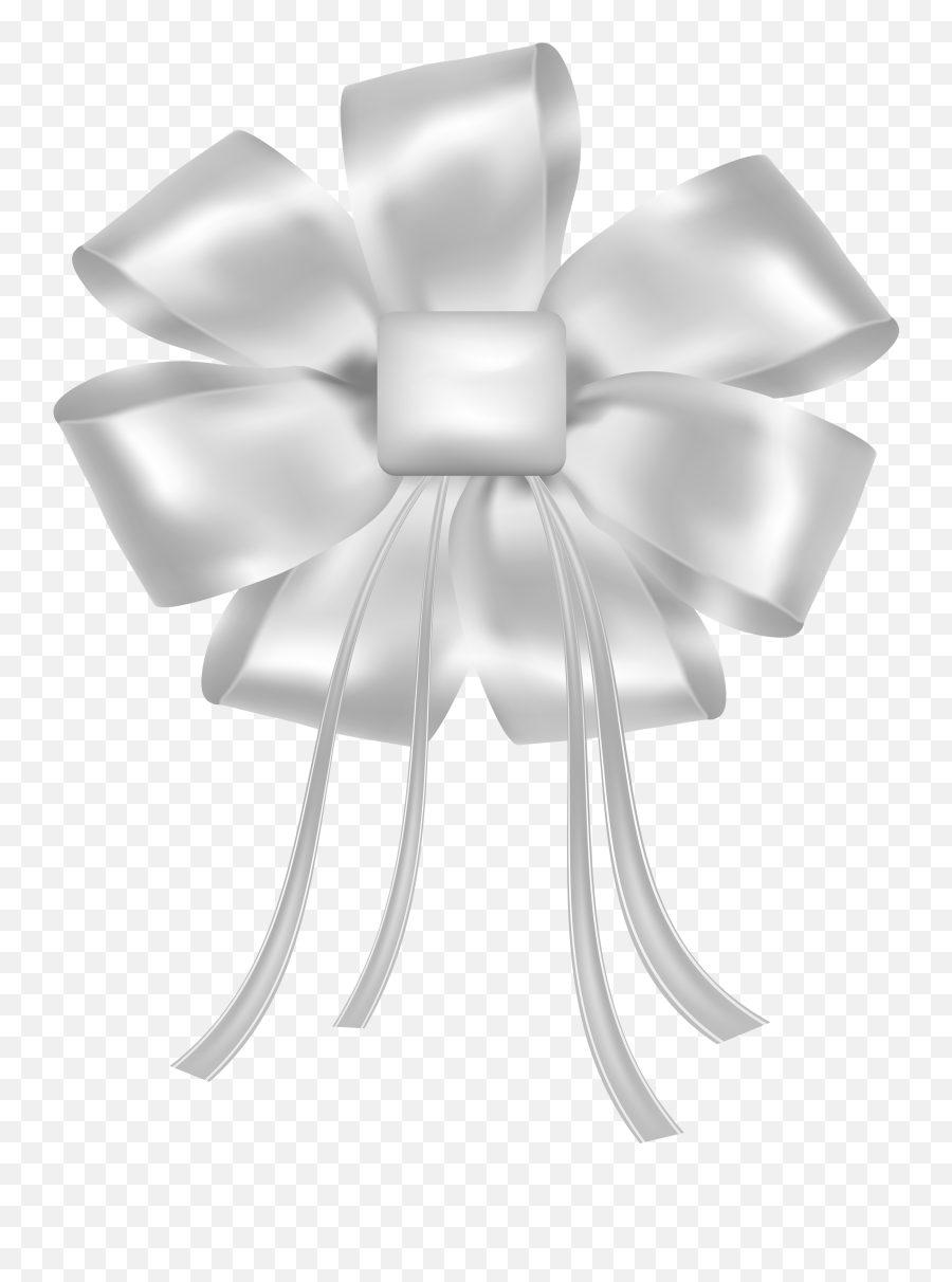 White Ribbon Bow Png - White Bow Png Transparent Cartoon White Ribbon Flower Png,Bow Png
