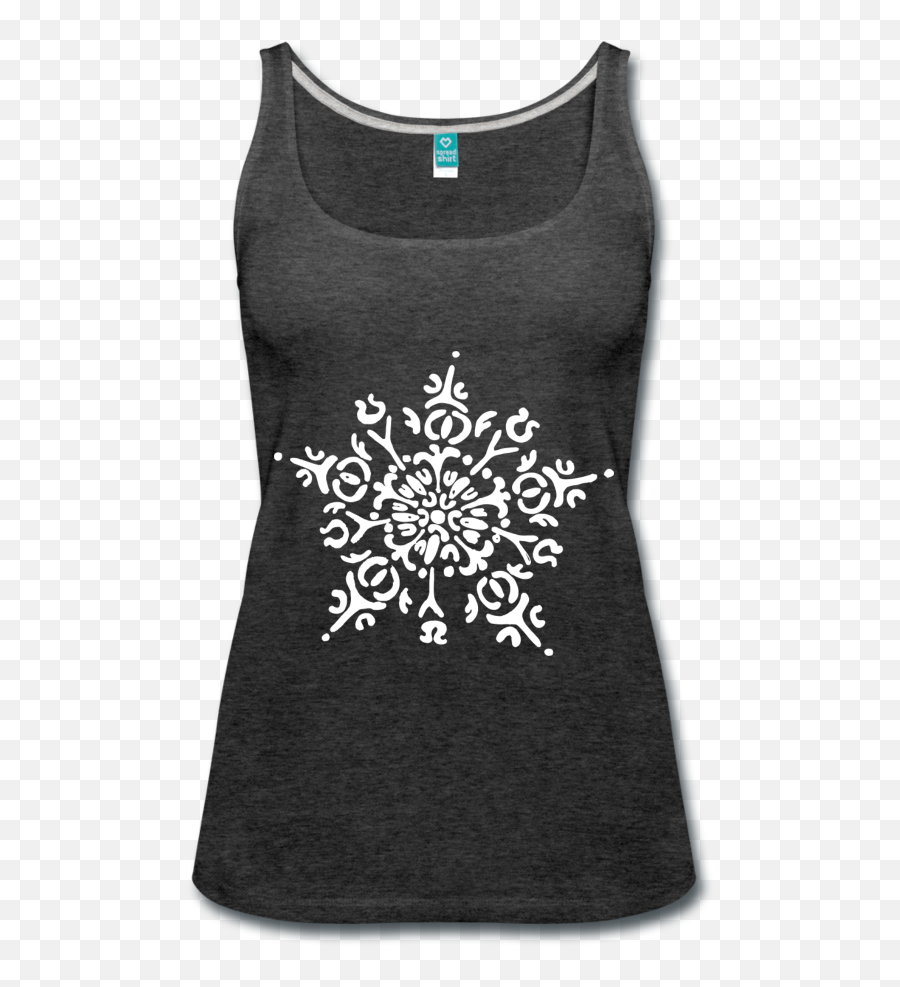 Womens Premium Tank Top - Sleeveless Shirt Png,White Snowflake Transparent