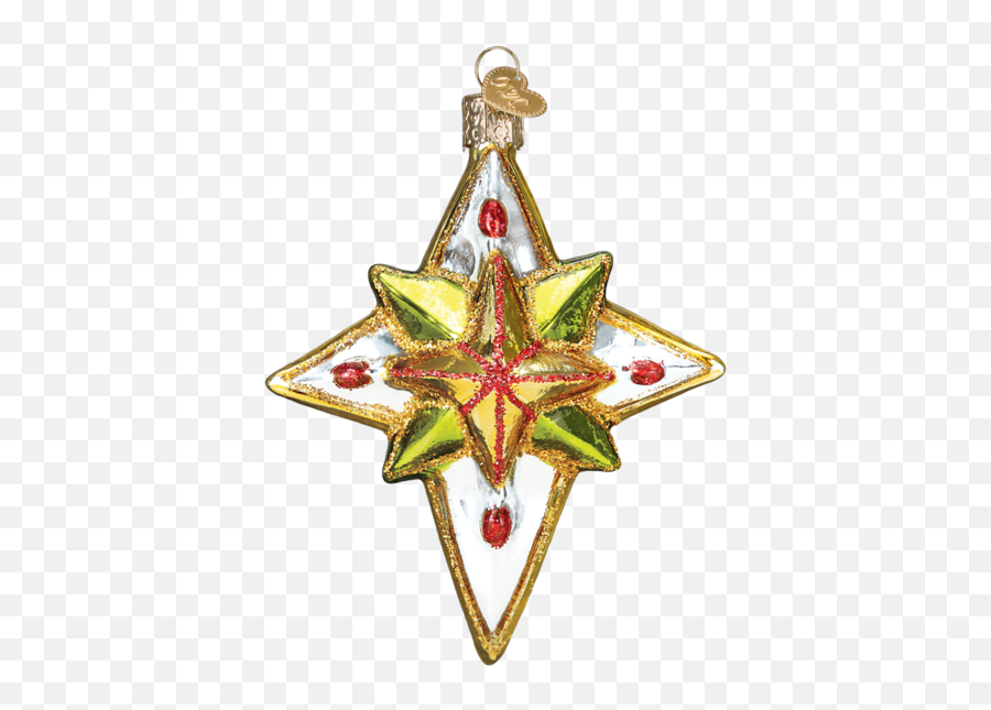 Luminous Star Glass Ornament - Christmas Ornament Png,Nativity Star Png
