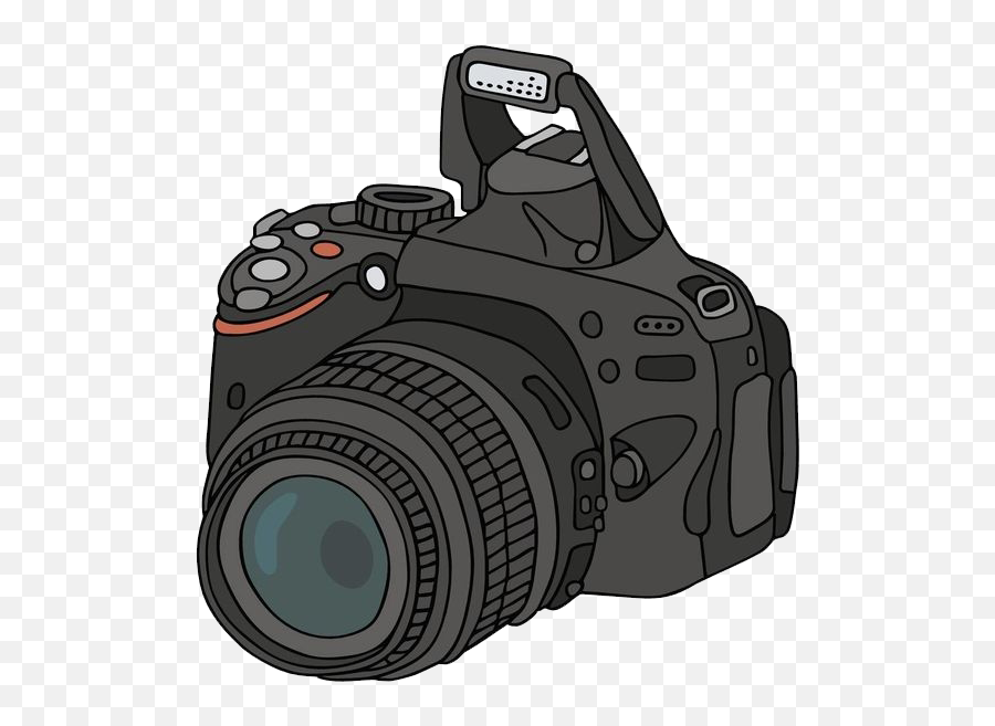 Camera Photography Drawing Cartoon - Simple Camera Png Cartoon Camera Png,Camera Drawing Png