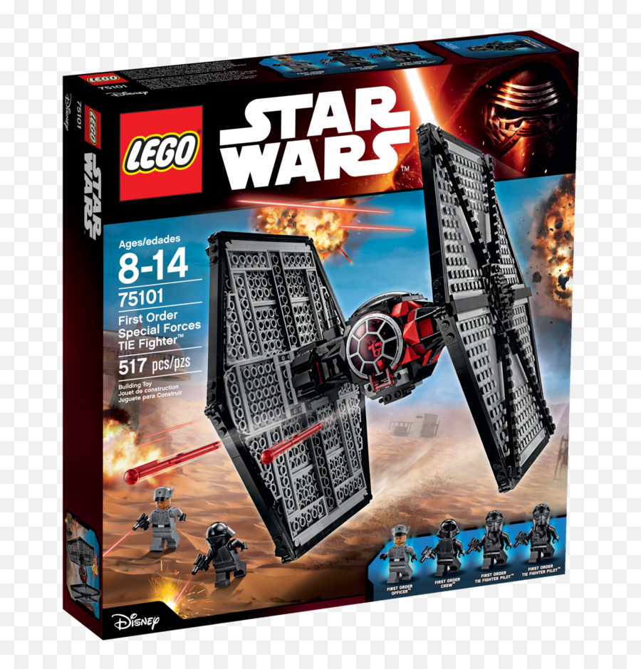 75101 First Order Special Forces Tie Fighter - Brickipedia Lego Star Wars Tie First Order Png,Tie Fighter Png
