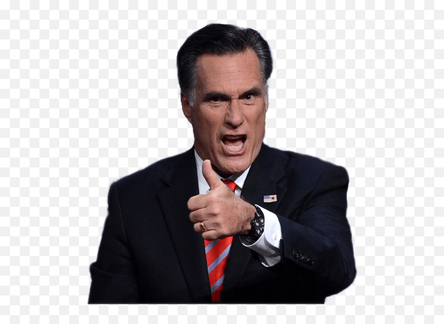 Thumb Up Transparent Png Sticker - Mitt Romney Transparent Background,Hillary Face Png