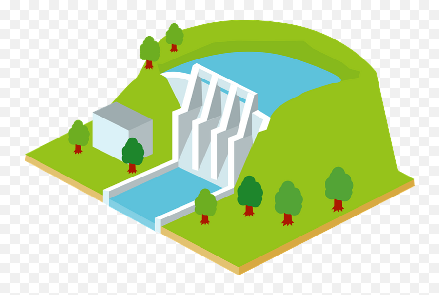 Hydroelectric Power Plant Clipart Free Download Transparent - Hydro Power Plant Png,Green Plant Png