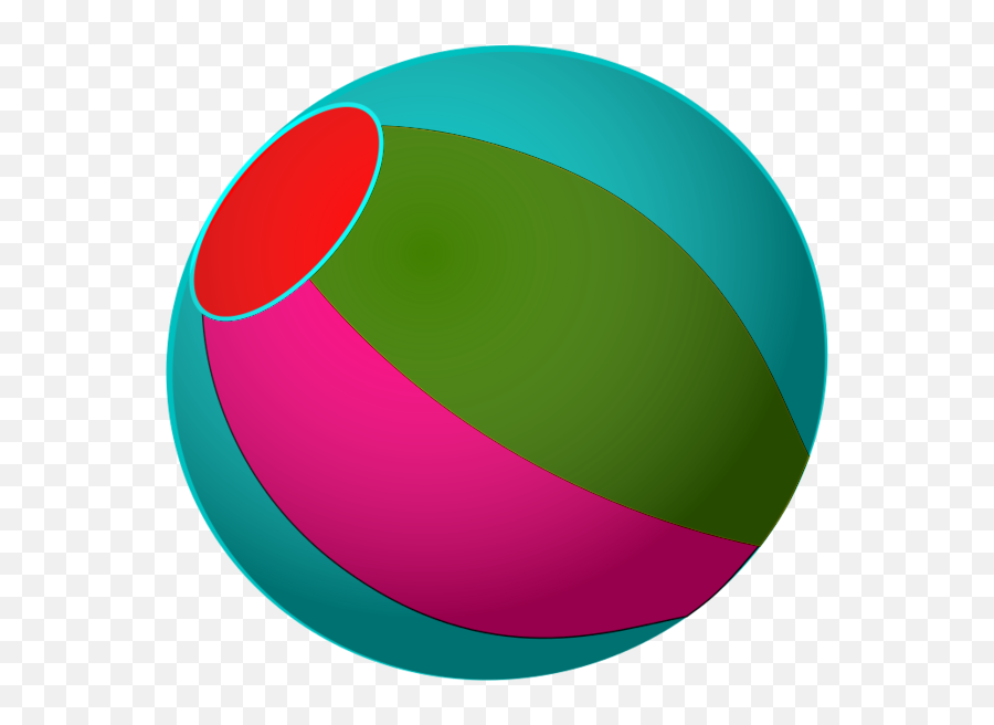 Multi Color Beach Ball Vector Clip Art Multicolor 2 - Beach Color Cliparts Ball Png,Beach Ball Clipart Png