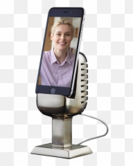 Microphone Phone Stand - Smartphone png