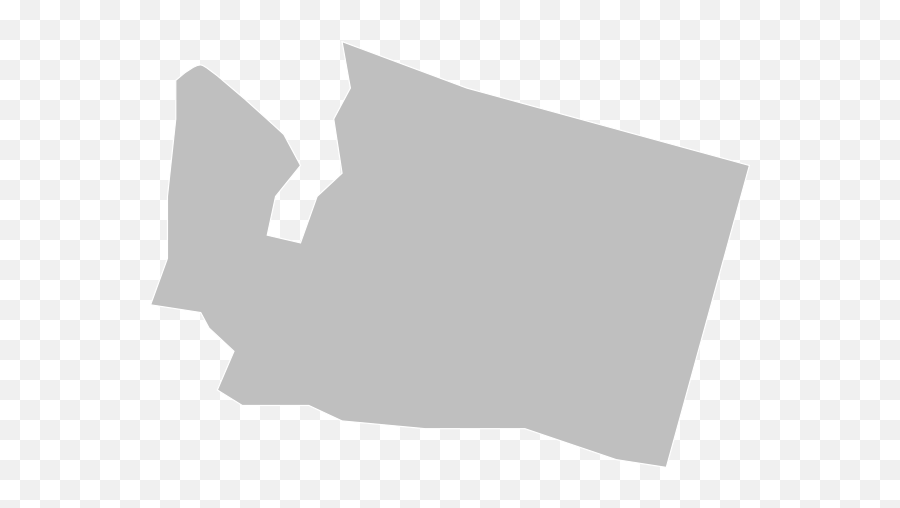 Blank Gray Washington Map White Lines - Illustration Png,White Lines Png