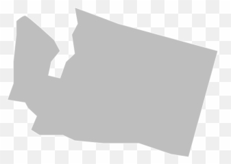 Blank Gray Washington Map White Lines - Illustration Png,White Lines Png