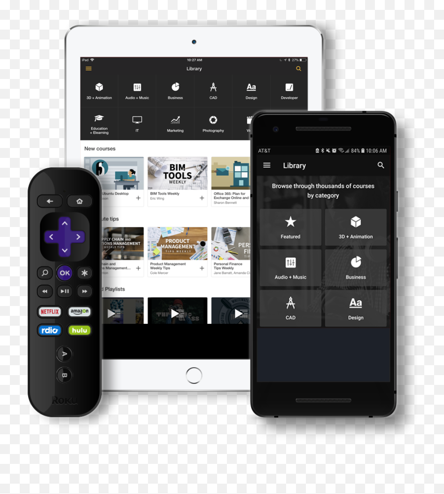 Phone Tablet And Roku Image - Iphone Full Size Png Technology Applications,Roku Png