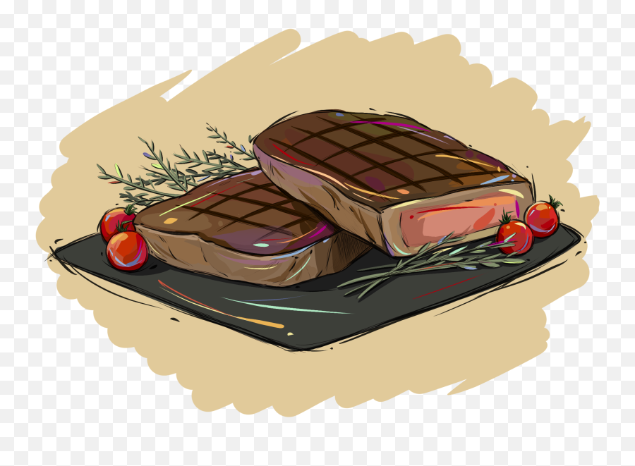 Download Steak Burdock Beef Plate Png And Psd - Food Full,Beef Png