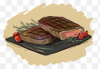 Download Steak Burdock Beef Plate Png And Psd - Food Full,Beef Png