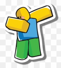 The Dabbing Noob Laminated Vinyl Sticker U2013 Sango - Deliveryman Png,Noob Png