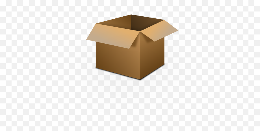 Download Hd Open Box Clip Art - Cardboard Box Png,Open Box Png