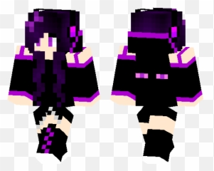 Enderman Girl Minecraft Pe Skins - png