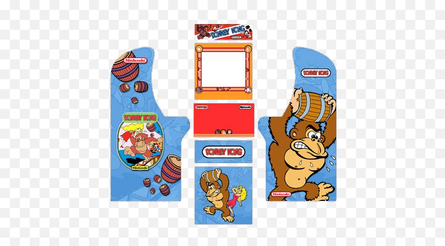 Arcade 1up Donkey Kong Complete Kit - Donkey Kong Side Art Png,Donkey Kong Png