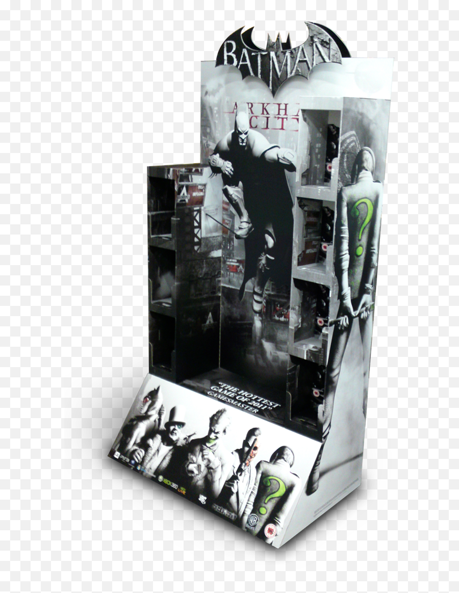 Download Batman Arkham City Fsdu 34 Back View Showing How - Batman Arkham City Png,Batman Arkham City Logo Png