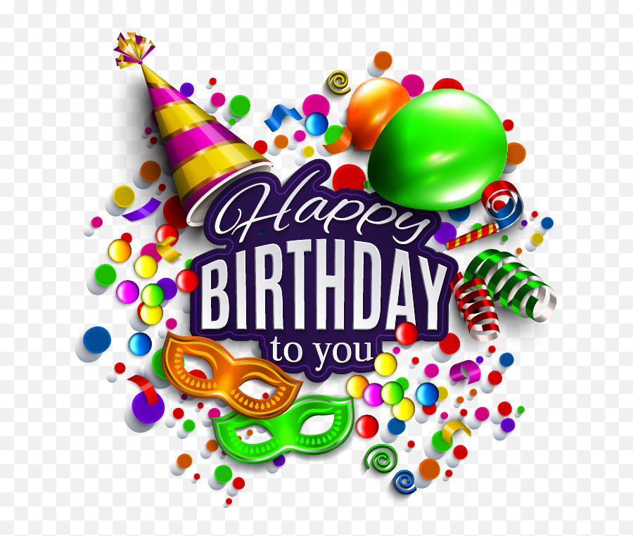 Happy Birthday Vector Png Transparent Collections - Happy Birthday Images Png Hd,Happy Birthday Hat Png