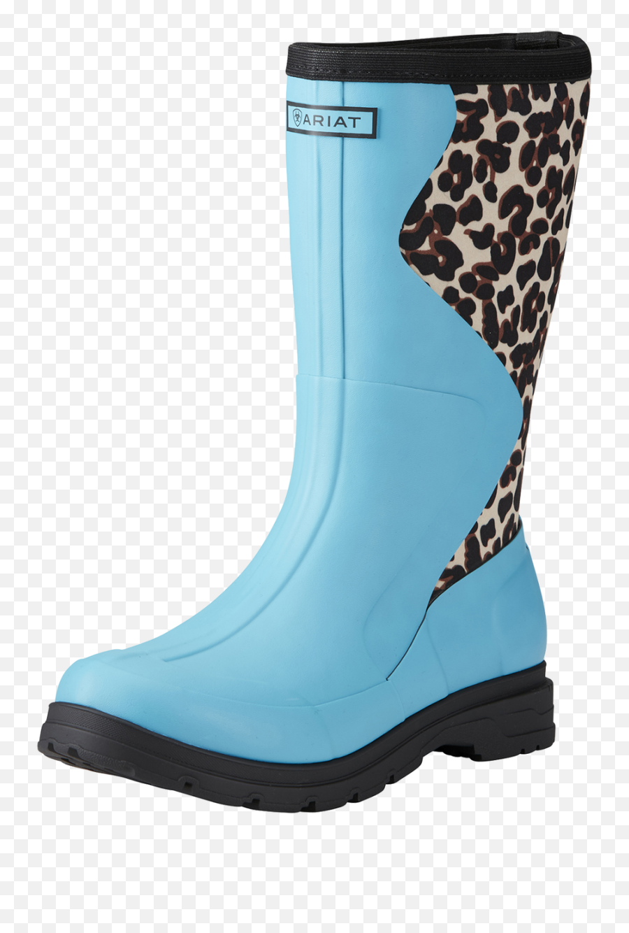 Ariat Womenu0027s Waterproof Springfield Rubber Boot - Aqualeopard Print Round Toe Png,Boot Print Png