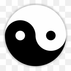 Yin Yang Png - Yin And Yang Png Easy Balance In Art Black White Dot Symbol