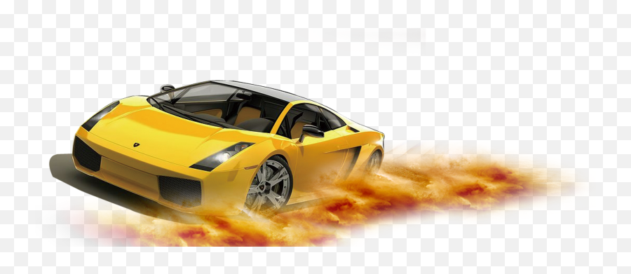 Lamborghini Car Yellow Sports Decoration Gallardo Pattern - Lamborghini Sport Car Clipart Png,Lamborghini Transparent