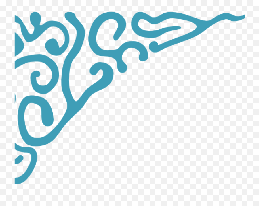 Corner Border Clipart Flourish Five - Bordes De Esquinas Png,Corner Flourish Png