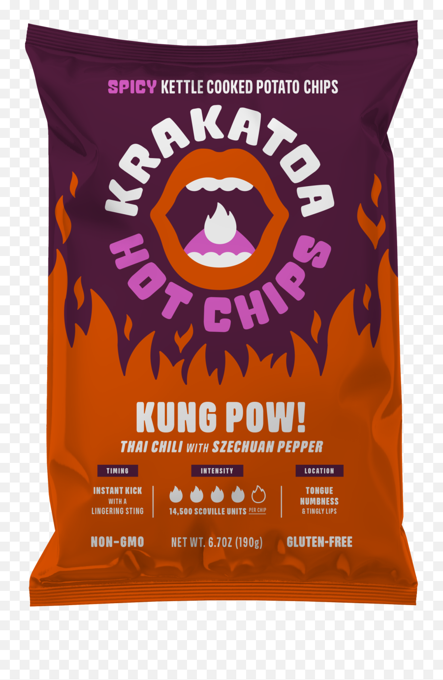 Kung Pow U2013 Krakatoa Hot Chips - Salt Plains National Wildlife Refuge Admin Building And Visitor Contact Station Png,Pow Transparent