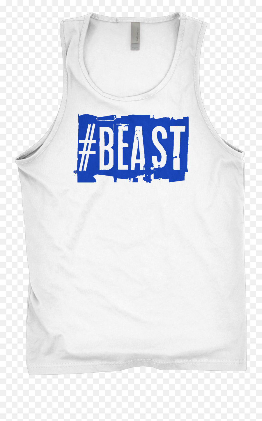 Beast Fitness Crossfit - Menu0027s Tank Top Whiteblue U2014 Iron Couture Gym Apparel For The Motivated Png,Mens Fitness Logo