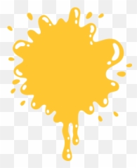 Yellow Paint Splash - Background png
