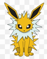 Jolteon Png Transparent Image - Jolteon Sitting Down,Jolteon Transparent