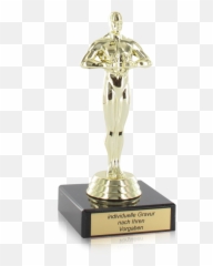 Oscar Statue - Siegerfigur Mit Gravur Mama HD Png Download Solid