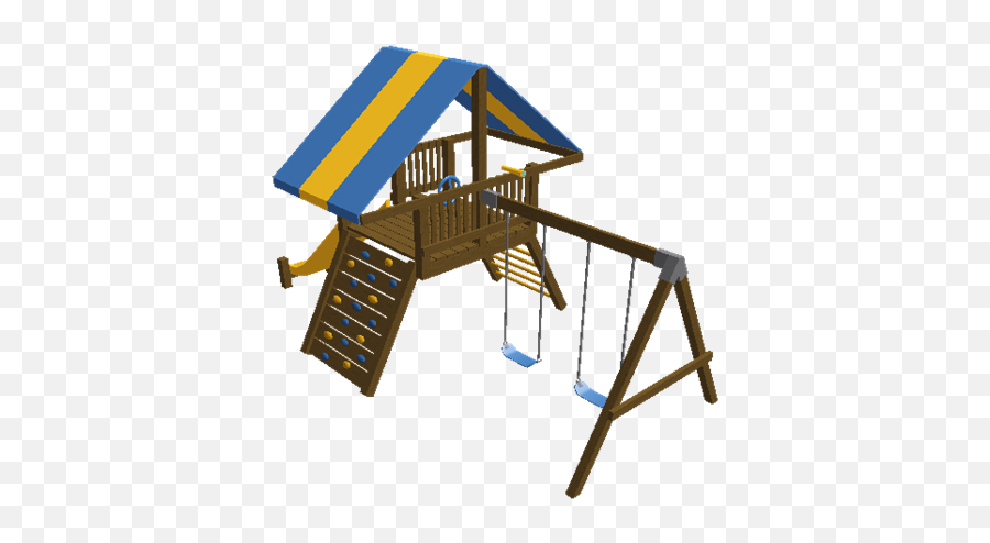 Wooden Playset - Playground Png,Swingset Icon