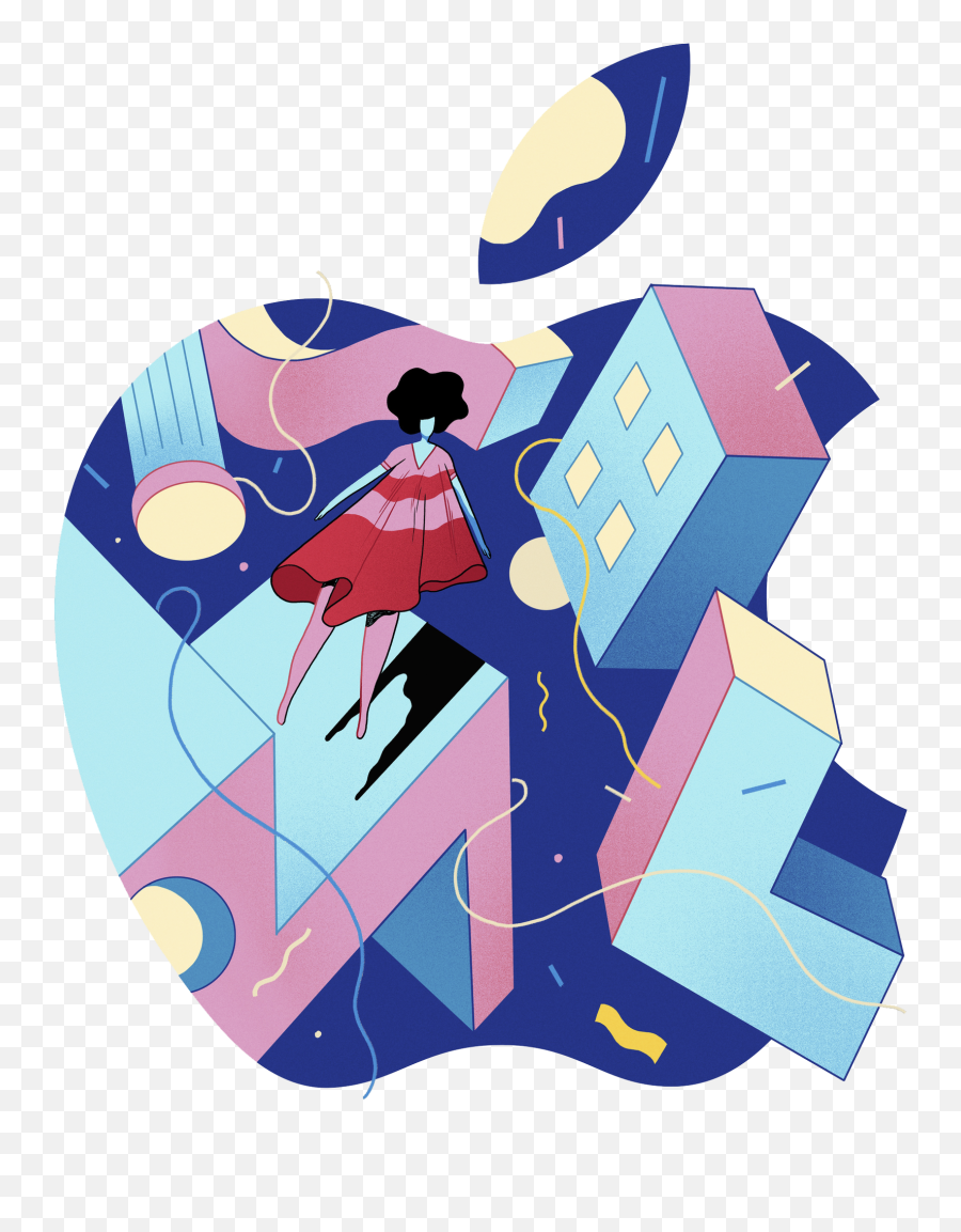 Apple Logos - Rune Fisker Illustration Png,Original Apple Logo