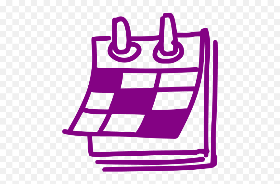 Purple Calendar Icon - Purple Calendar Logo Png,Calender Icon Image